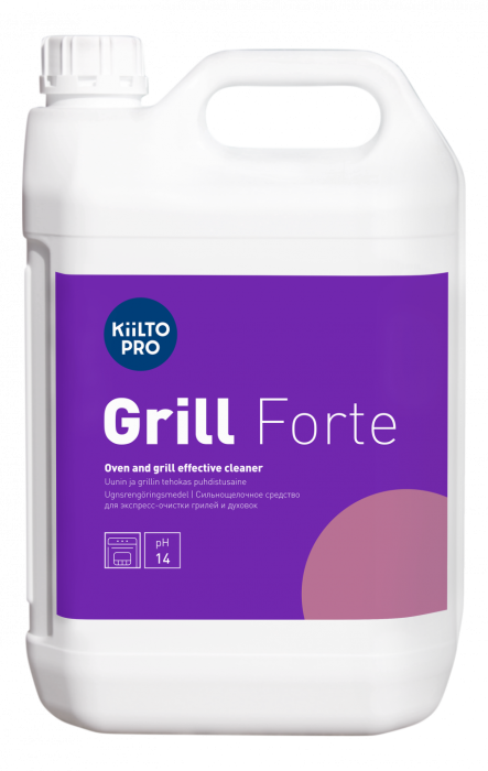 Grill Forte сильнощелочное средство для экспресс-очистки грилей и духовок, KiiltoClean (5 л.)
